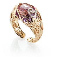 Ring Chantecler Woman DiAmour Folies in Rose Gold Ametista 36575 - 36575